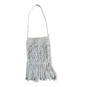 Vintage Cream Crochet Handbag